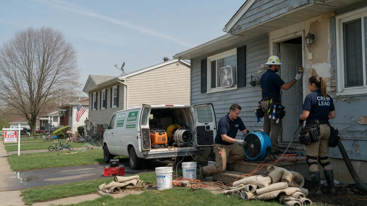 Flood Cleanup in Mount Olive, IL near me
